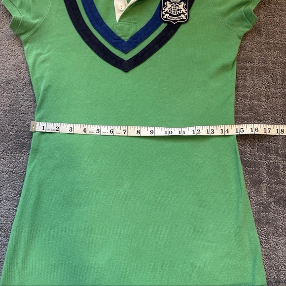 Vintage RALPH LAUREN SPORT Dress Womens Small Green Embroidered Crest Rugby - Picture 8 of 9